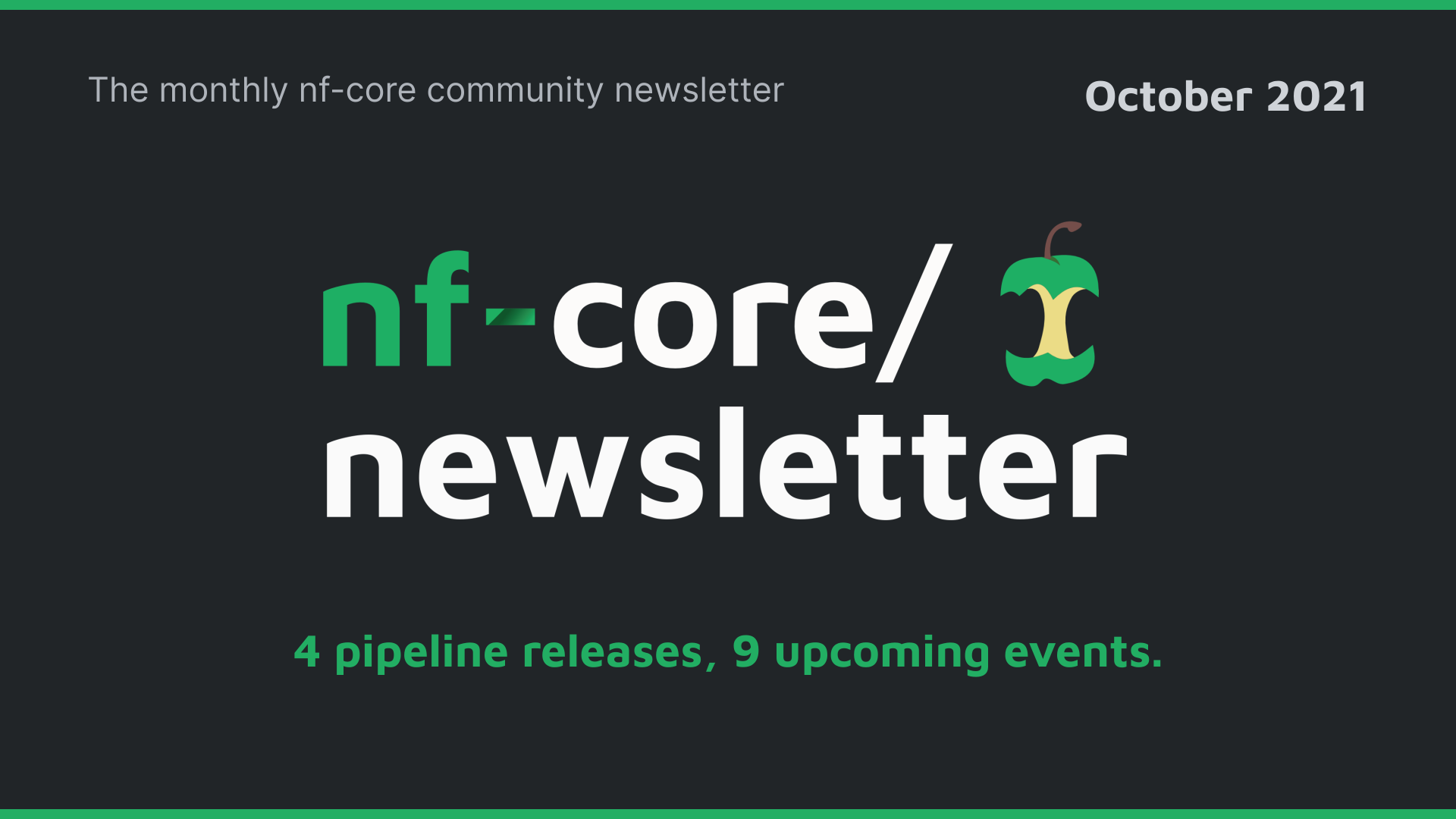 nf-core newsletter — October 2021